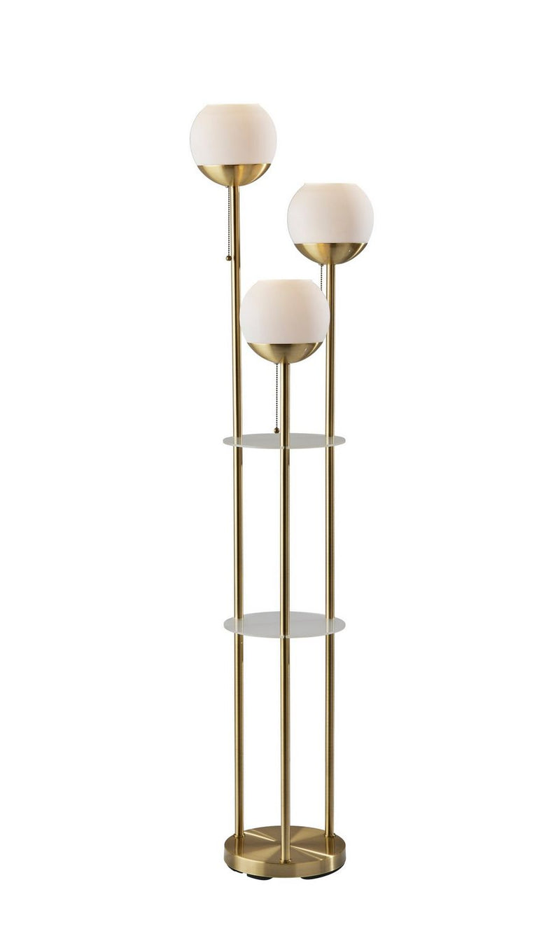 Adesso Home 4023-21 Floor Lamp, Antique Brass