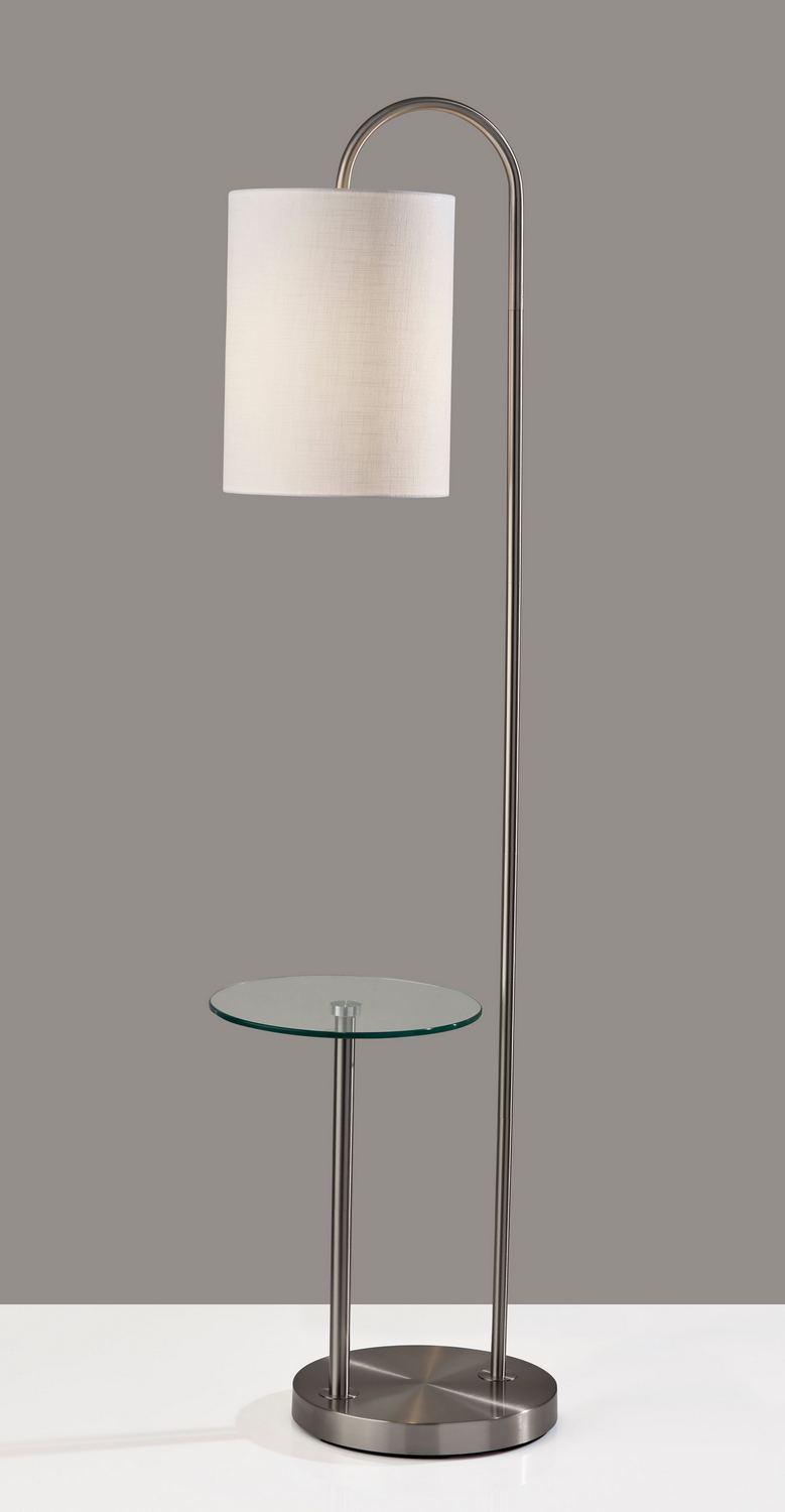 Adesso Home 4062-22 Floor Lamp, Brushed Steel
