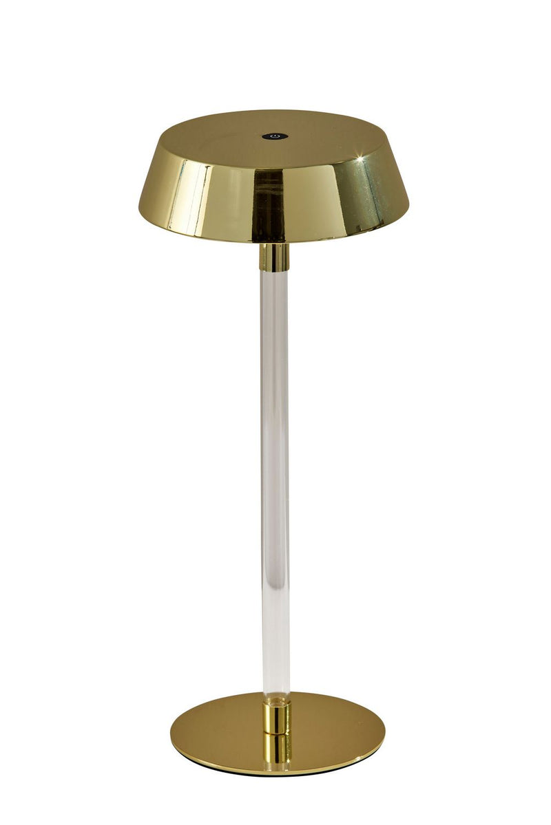 Adesso Home 4100-04 LED Table Lamp, Shiny Gold & Clear Acrylic