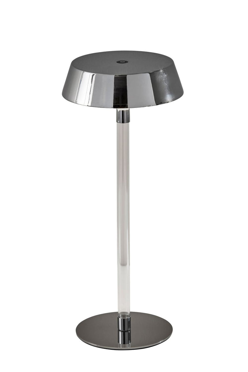 Adesso Home 4100-22 LED Table Lamp, Shiny Chrome & Clear Acrylic
