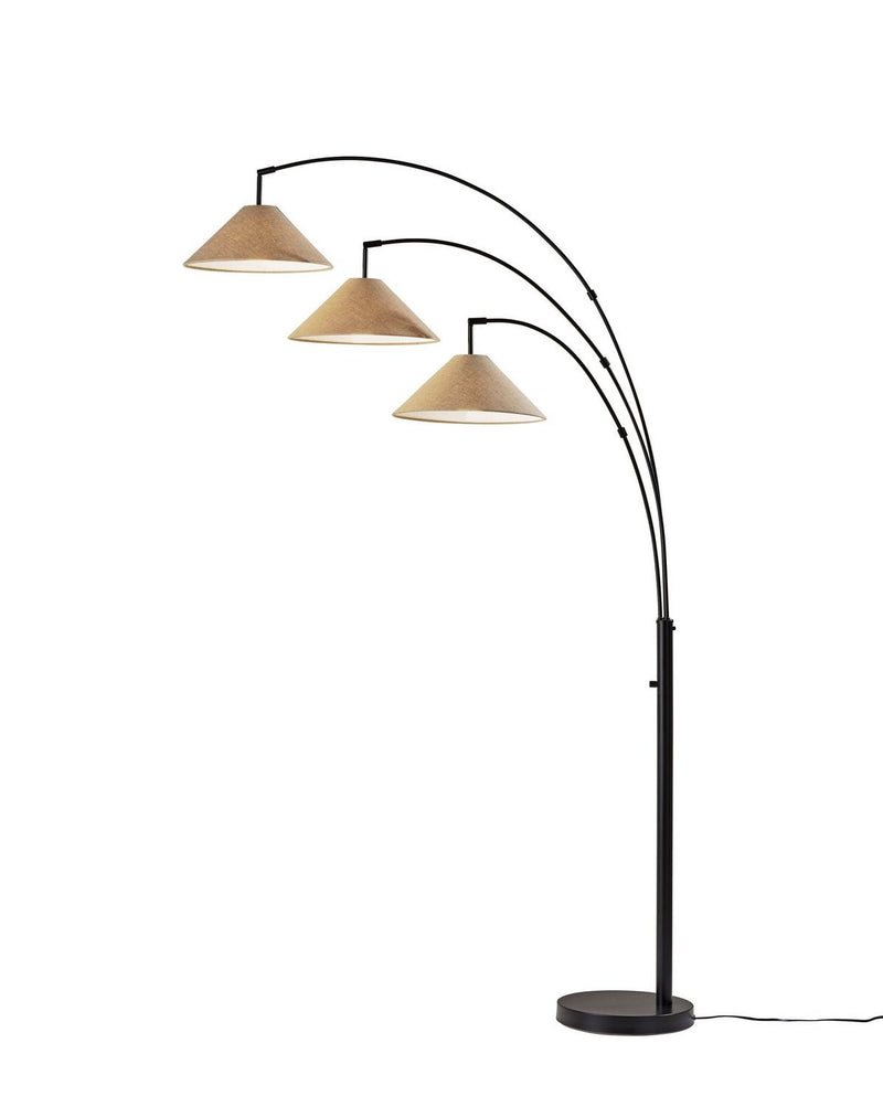 Adesso Home 4137-26 Three Light Floor Lamp, Dark Bronze