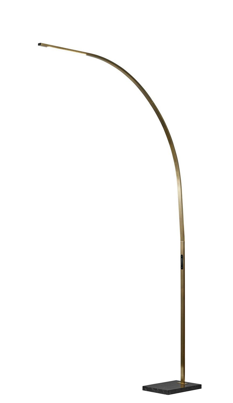 Adesso Home 4236-21 LED Floor Lamp, Antique Brass