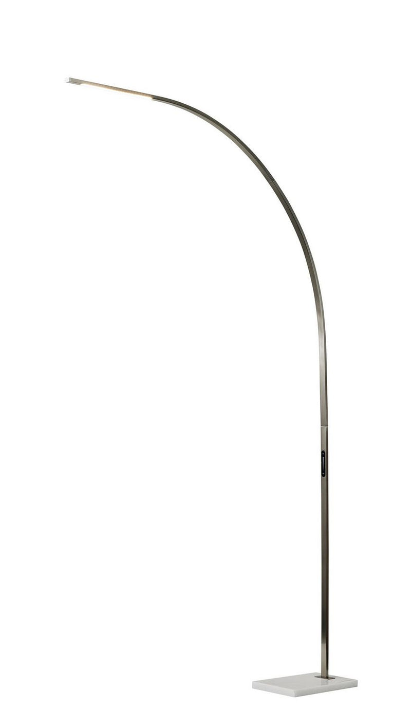 Adesso Home 4236-22 LED Floor Lamp, Brushed Steel