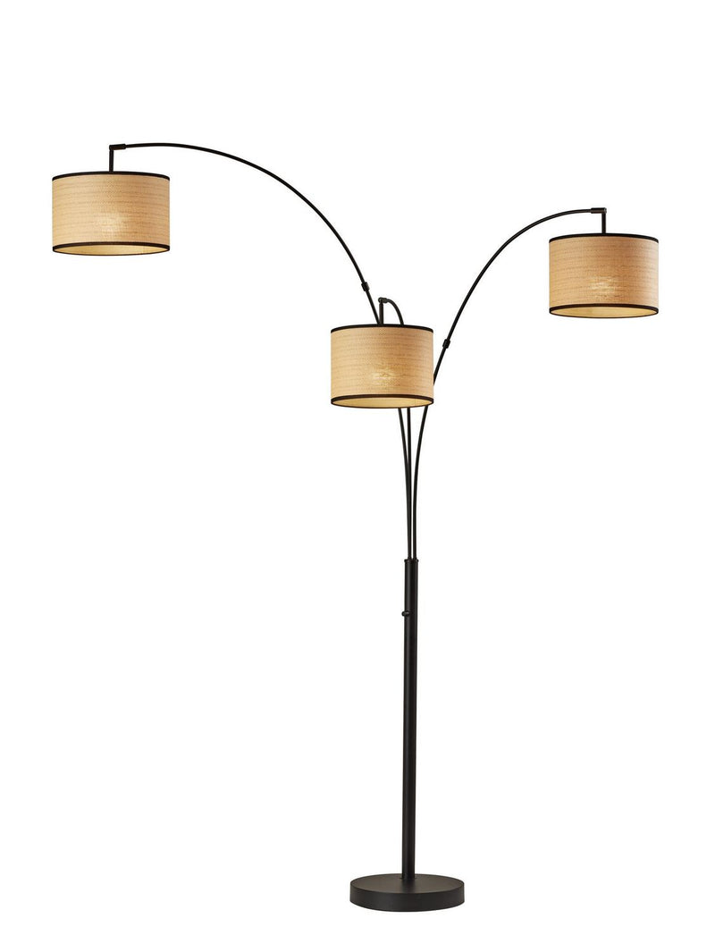 Adesso Home 4250-12 Three Light Floor Lamp, Black