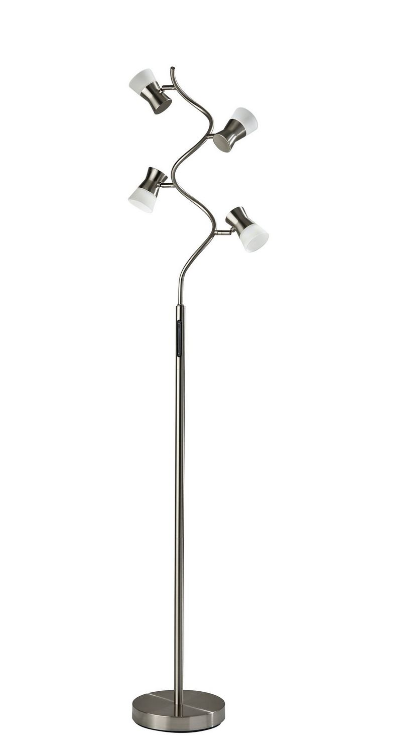 Adesso Home 4252-22 LED Floor Lamp, Brushed Steel