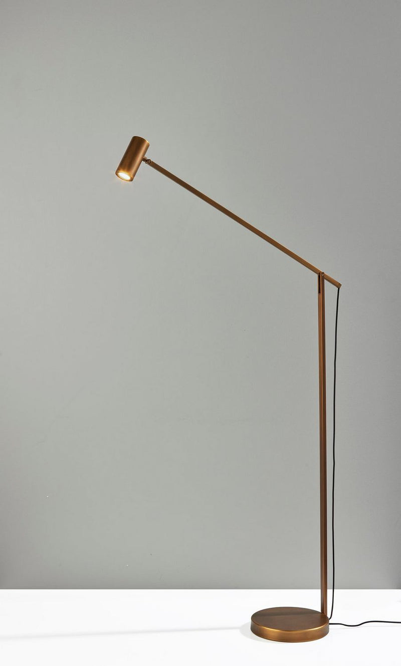 Adesso Home 10036312LBB LED Floor Lamp, Lacquered Burnished Brass