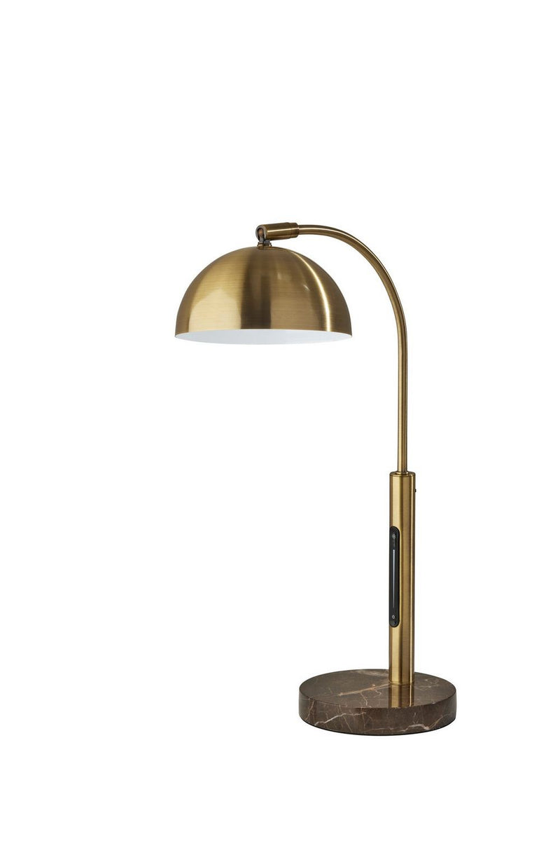 Adesso Home 4306-21 LED Desk Lamp, Antique Brass