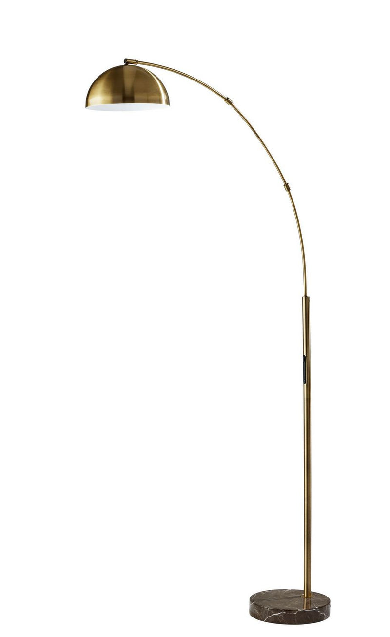 Adesso Home 4308-21 LED Floor Lamp, Antique Brass