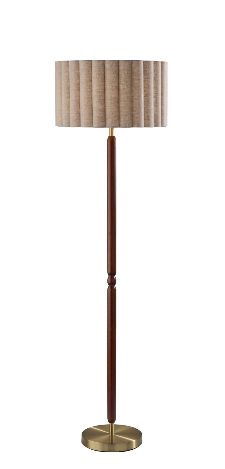 Adesso Home 4344-15 Floor Lamp, Antique Brass Walnut