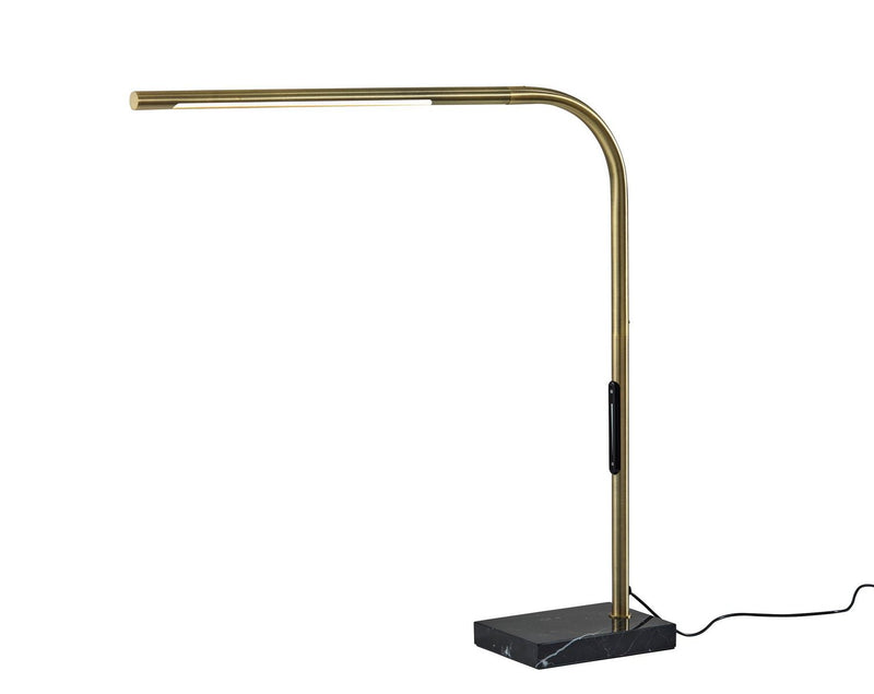 Adesso Home 4353-21 LED Desk Lamp, Antique Brass