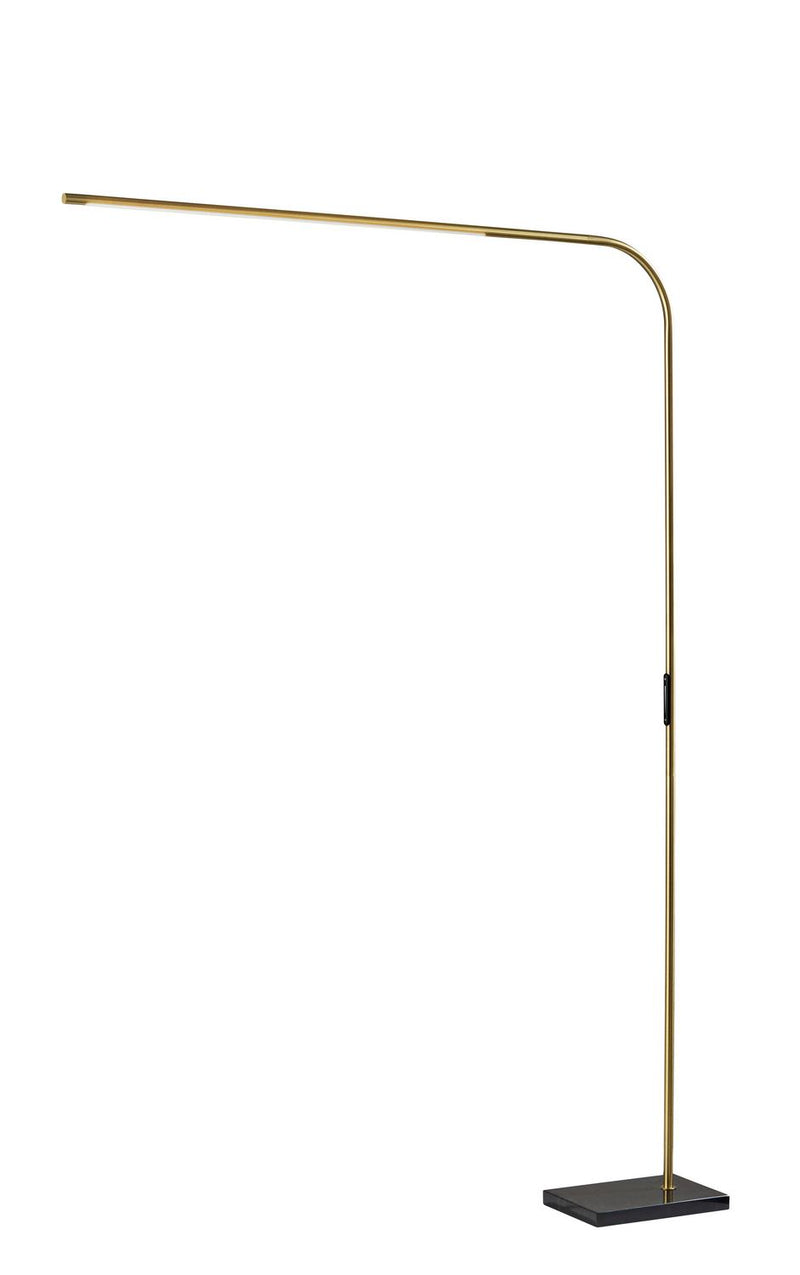 Adesso Home 4354-21 LED Floor Lamp, Antique Brass