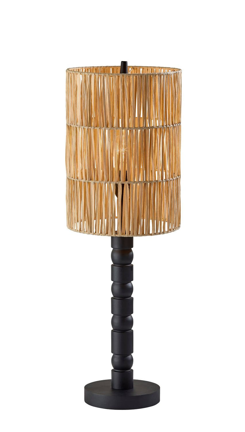Adesso Home 4355-01 One Light Table Lamp, Black Wood