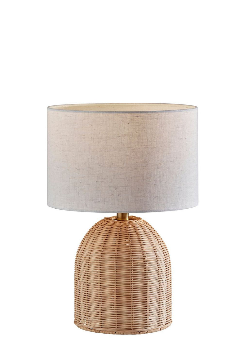 Adesso Home 4408-12 Table Lamp, Light Rattan