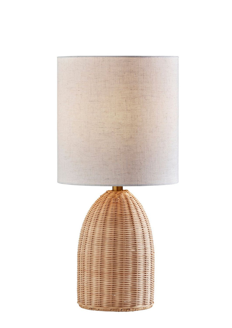 Adesso Home 4409-12 Table Lamp, Light Rattan