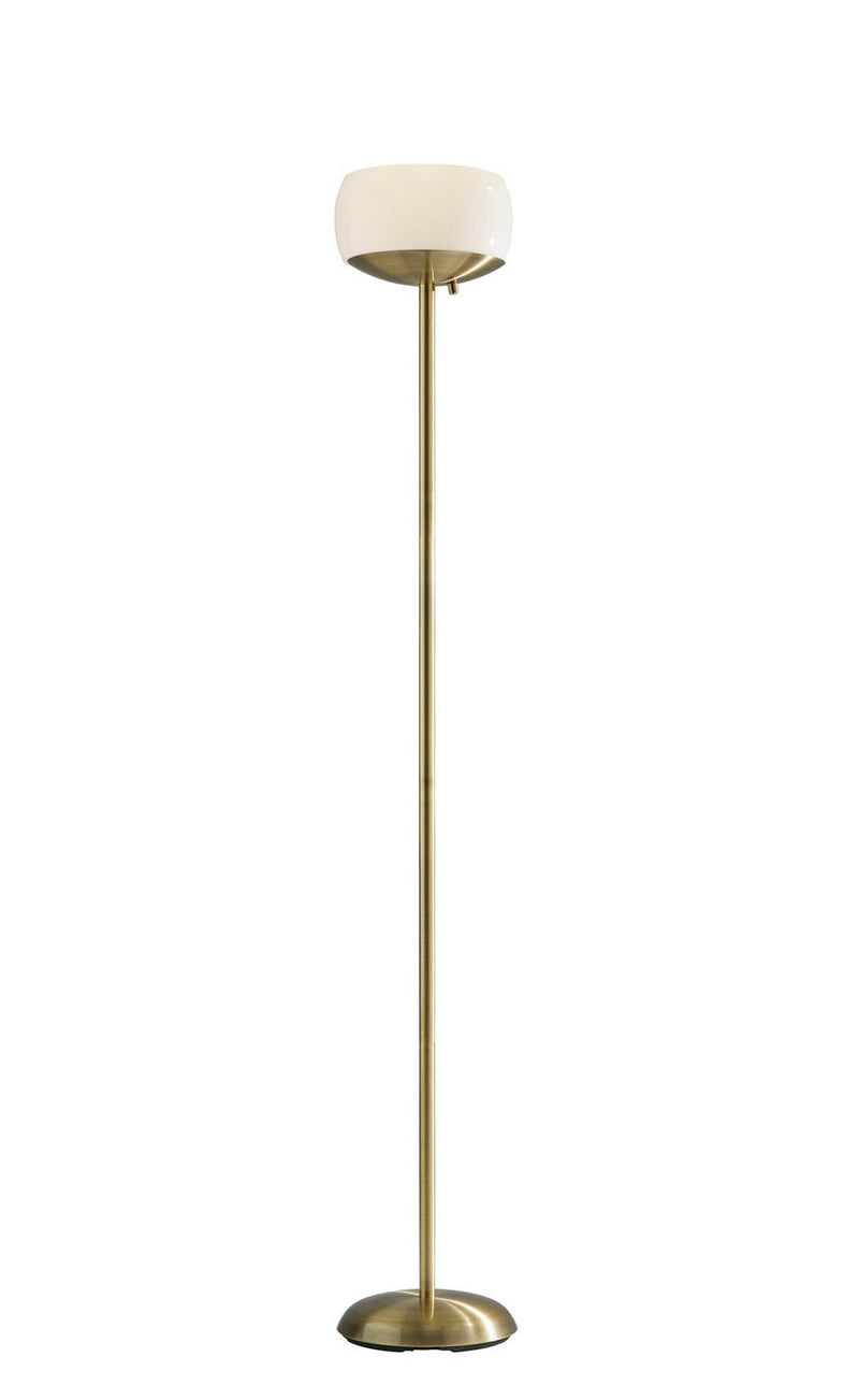 Adesso Home 5003-21 Two Light Torchiere, Antique Brass