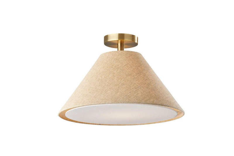 Adesso Home 5010-12 Flush Mount, Antique Brass