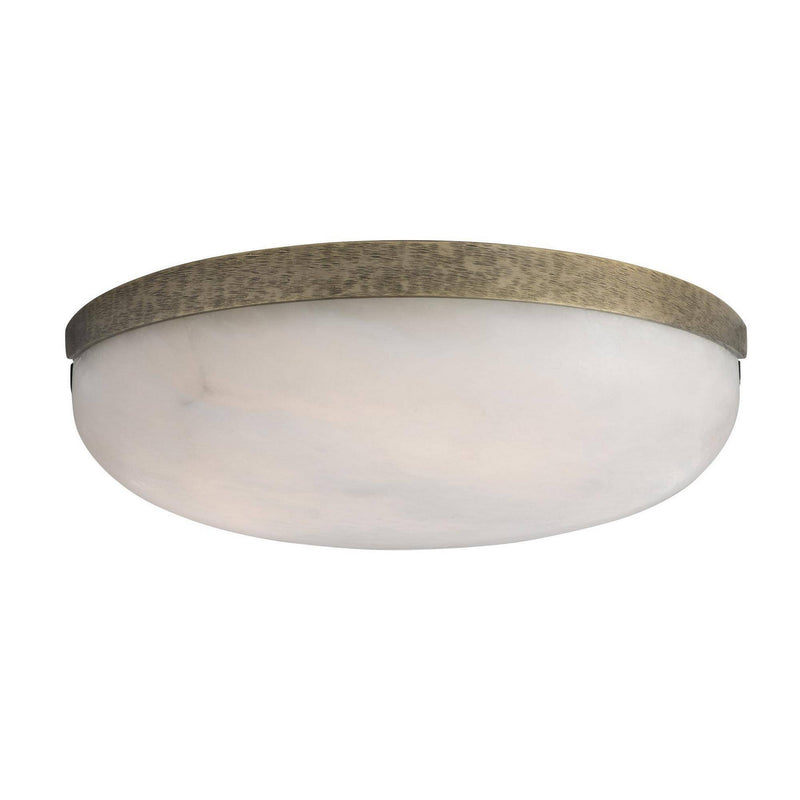 Arteriors DFC34 LED Flush Mount, White/White Bronze