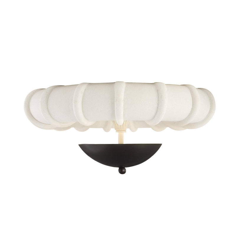 Arteriors DFC36 LED Flush Mount, Ivory/English Bronze