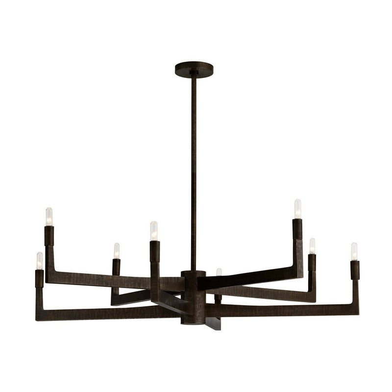 Arteriors DLC46 Eight Light Chandelier, English Bronze/English Bronze