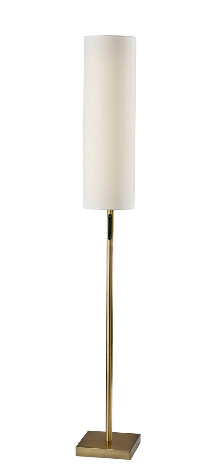 Adesso Home 5198-21 LED Floor Lamp, Antique Brass