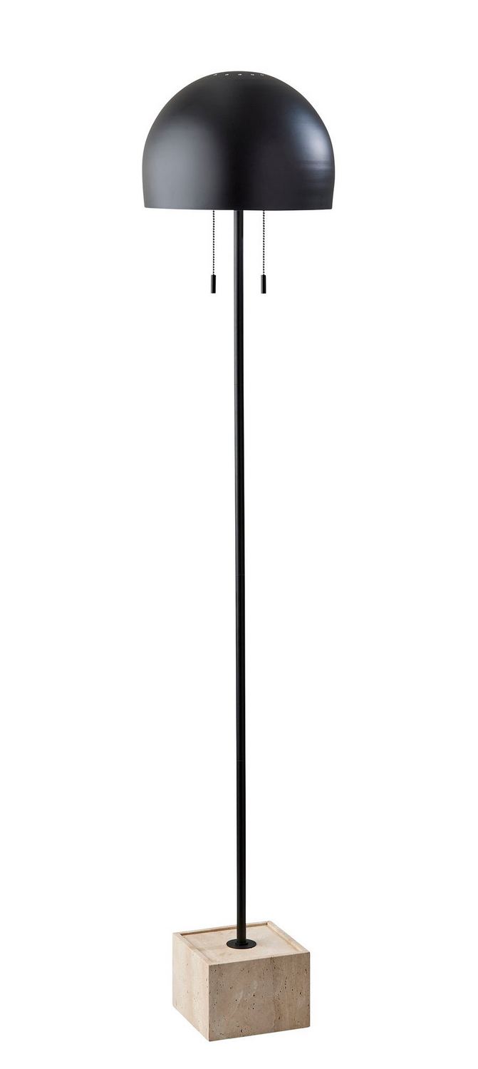 Adesso Home 5227-01 Two Light Floor Lamp, Black