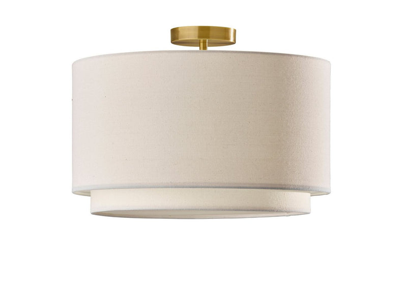Adesso Home 5303-21 Flush Mount, Antique Brass