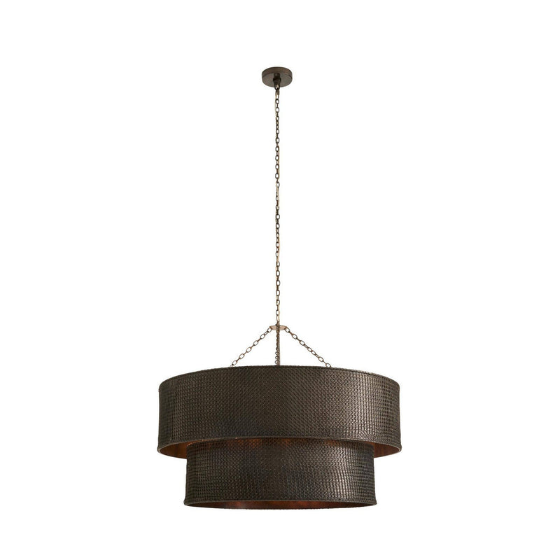 Arteriors DMI31 Six Light Chandelier, Carbon/Bronze