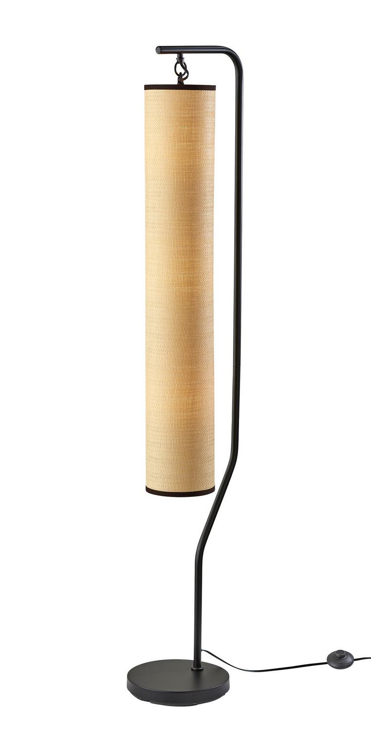 Adesso Home 6168-01 Three Light Floor Lamp, Black