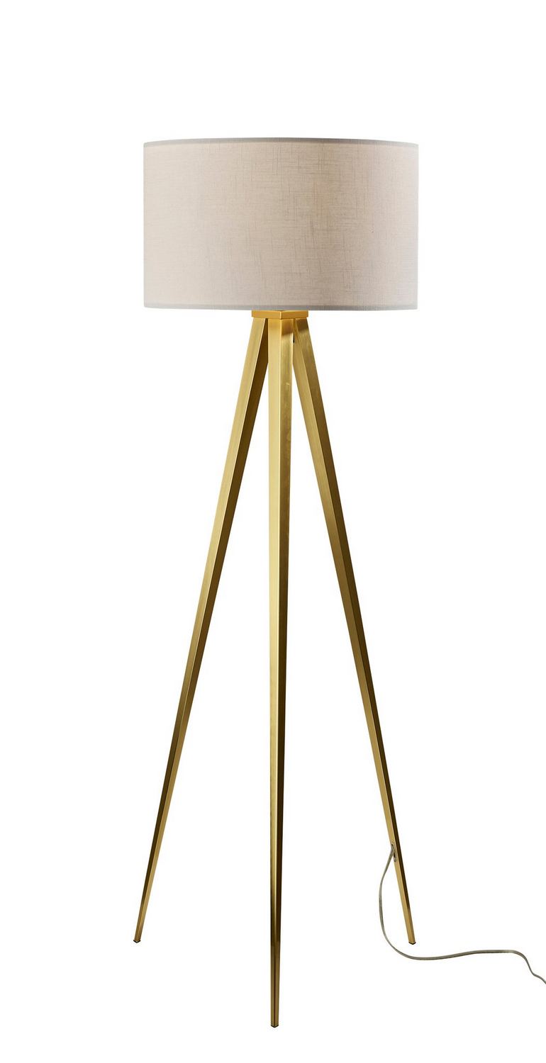 Adesso Home 6424-21 Floor Lamp, Antique Brass
