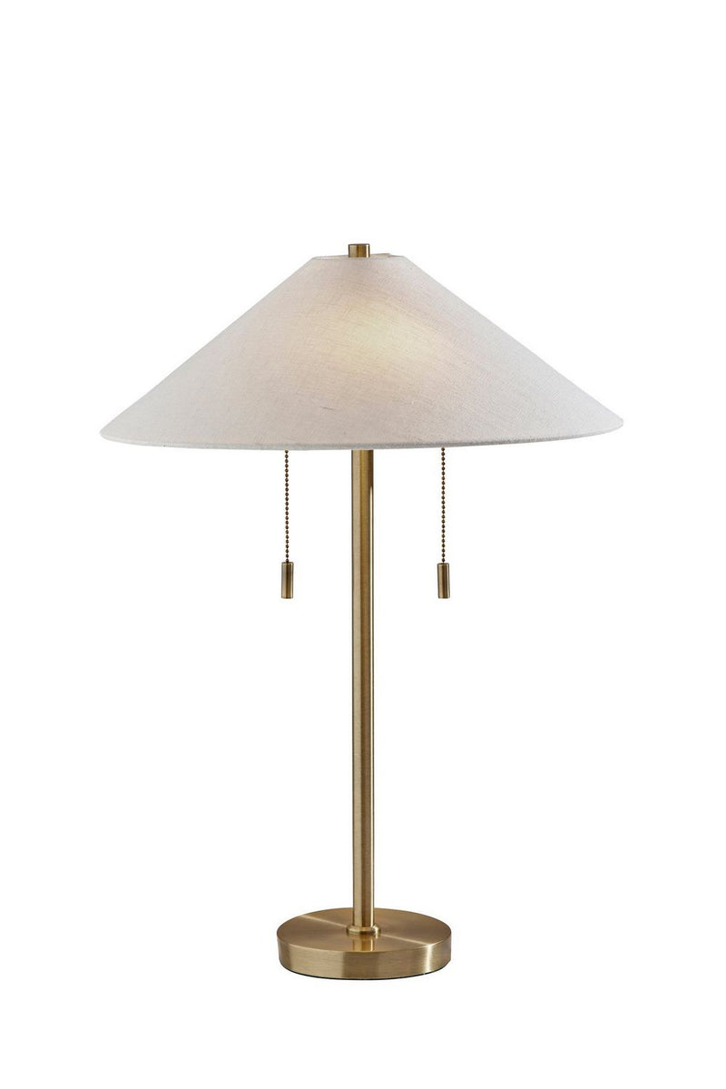 Adesso Home 9400-21 Two Light Table Lamp, Antique Brass