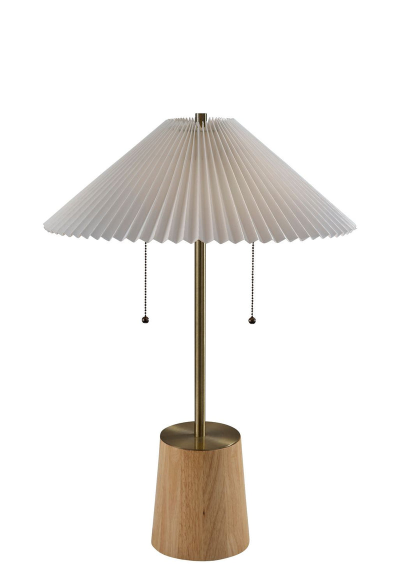Adesso Home 9402-21 Two Light Table Lamp, Antique Brass