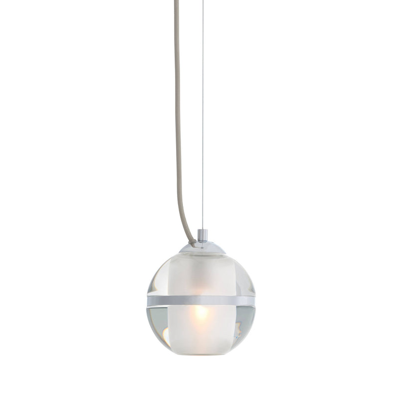 Arteriors DPC41 One Light Pendant, Clear/Chrome
