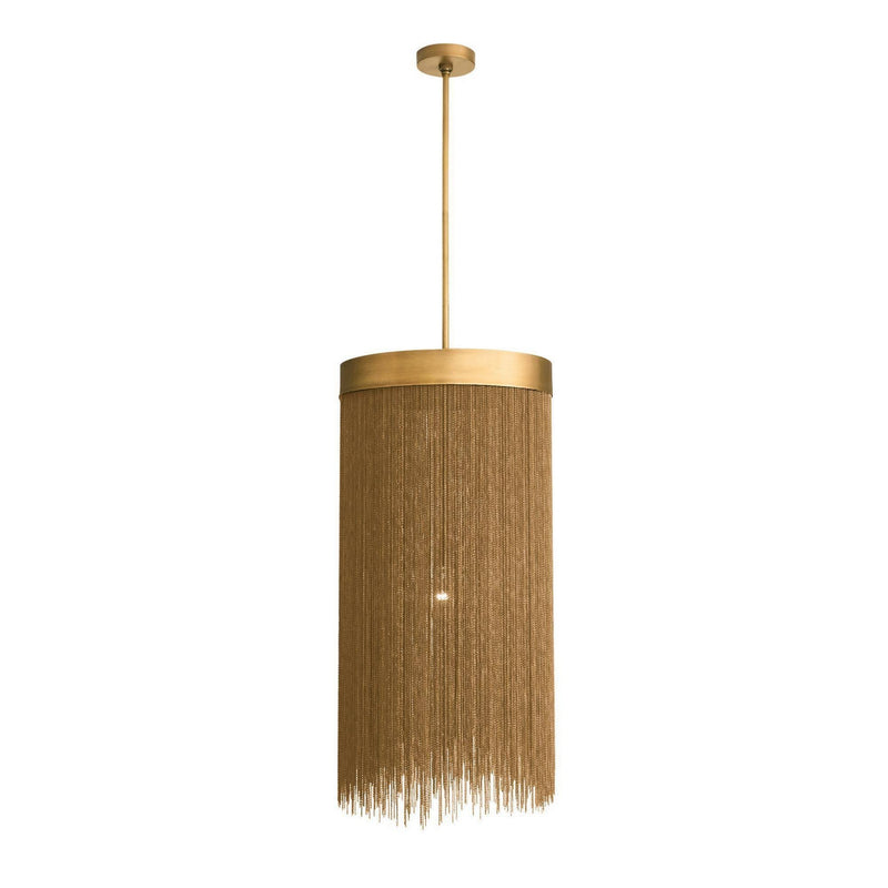 Arteriors DPI18 One Light Pendant, Vintage Brass