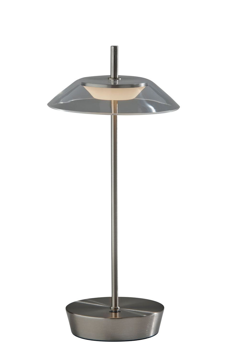 Adesso Home AD9206-22 LED Table Lamp, Brushed Steel