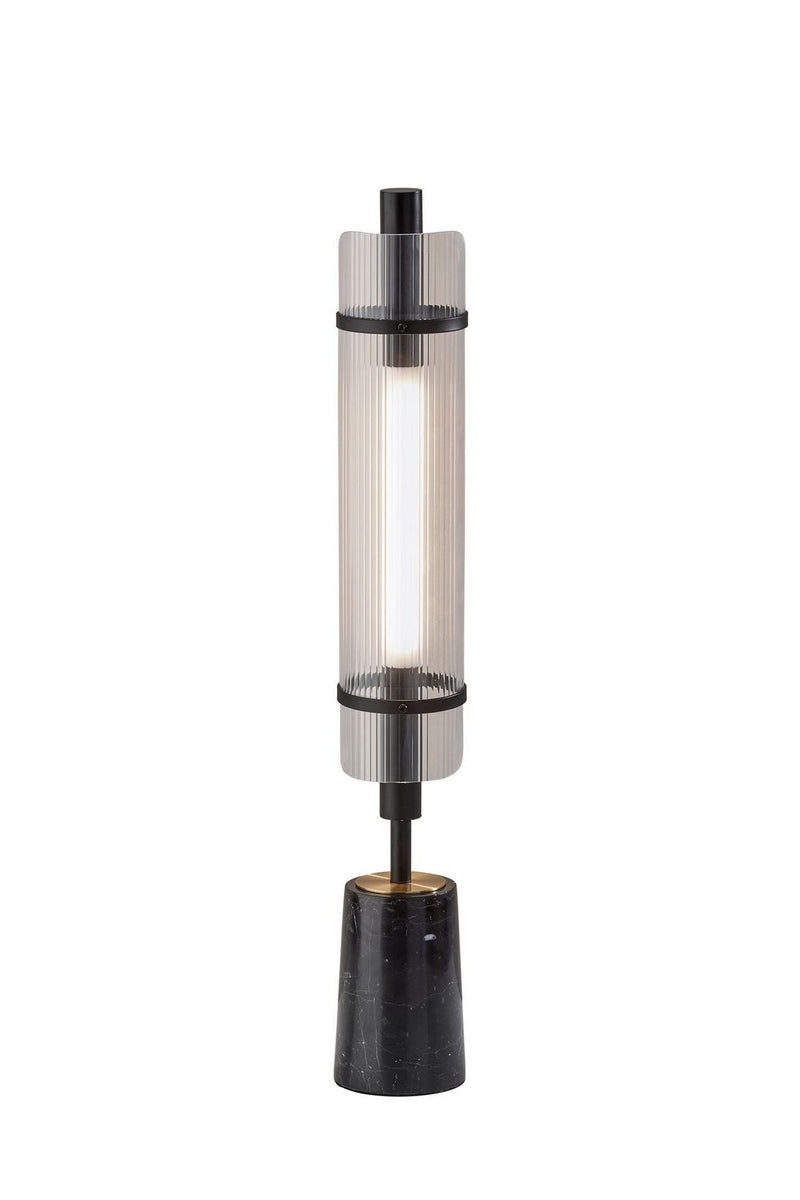 Adesso Home AD9210-01 LED Table Lamp, Black W. Antique Brass