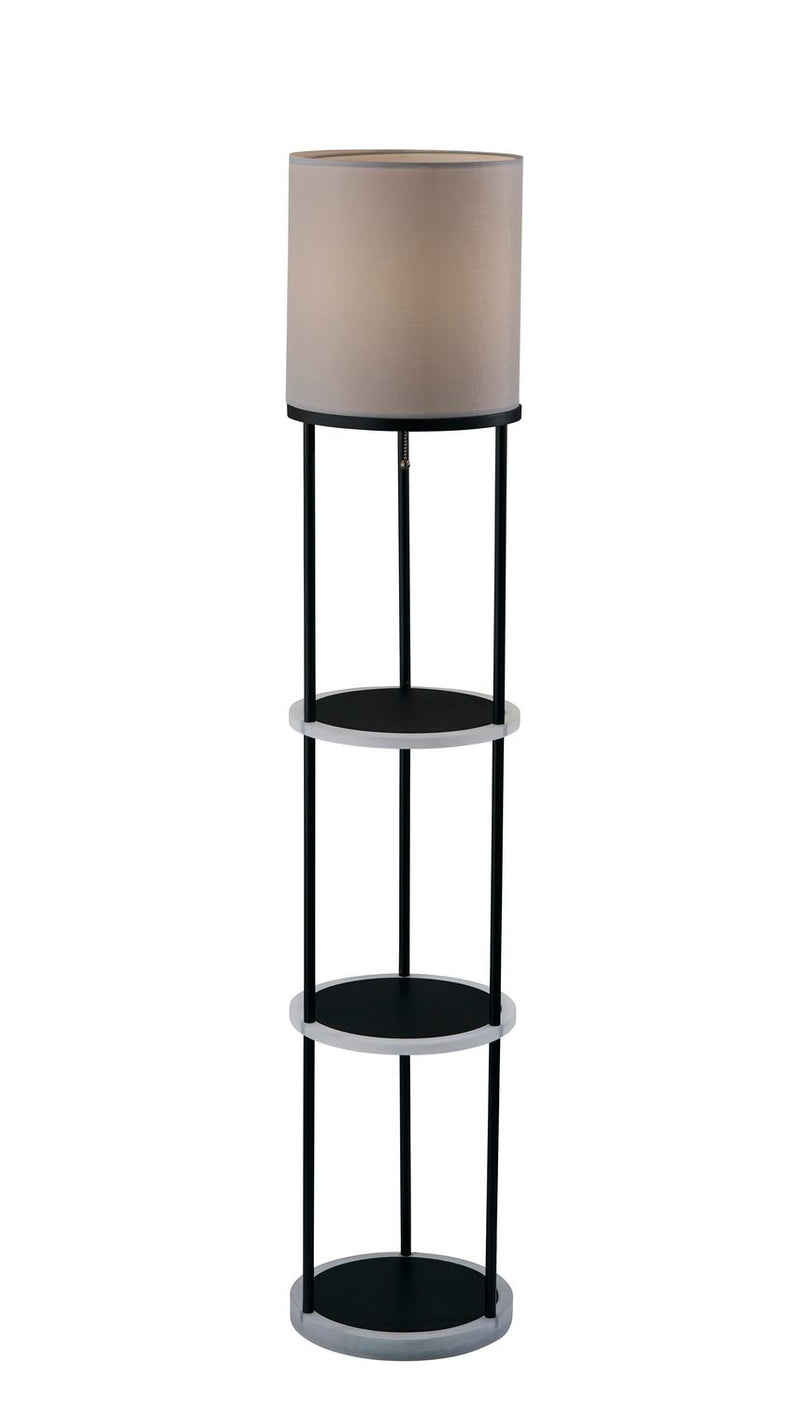 Adesso Home SL0370-01 Floor Lamp, Black