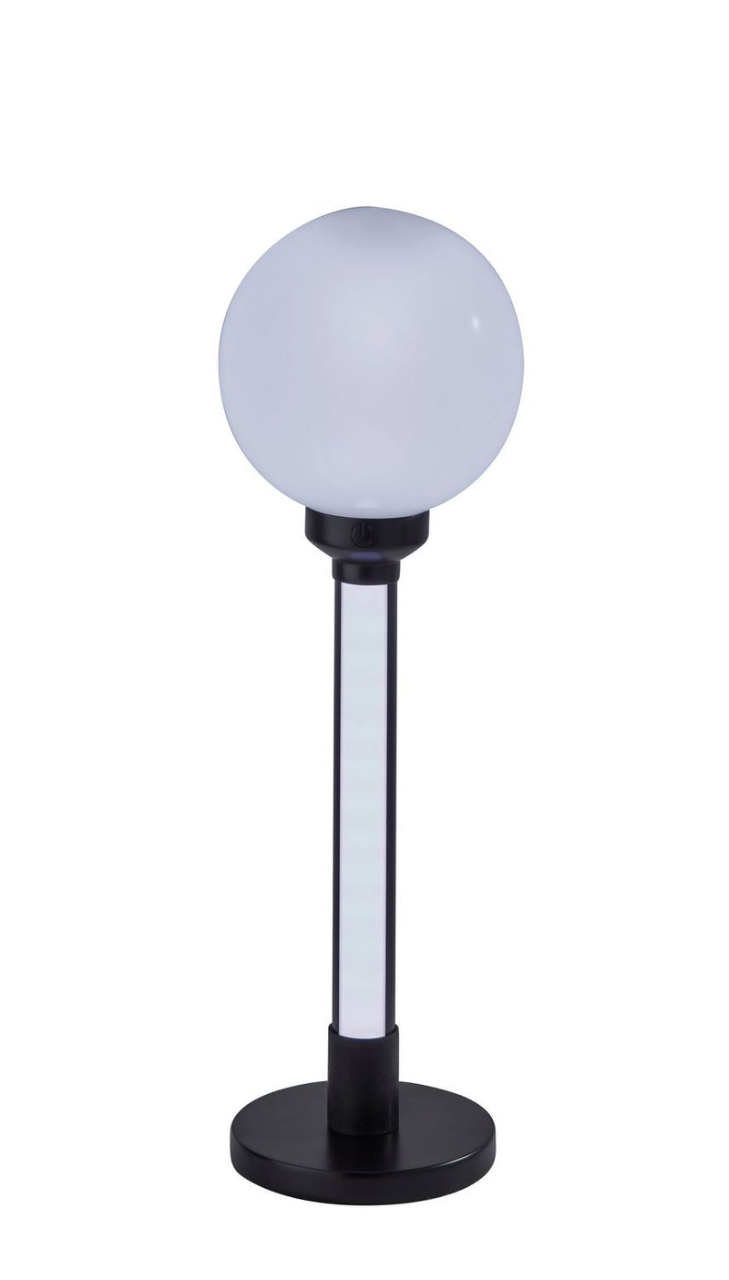 Adesso Home SL0372-01 LED Table Lamp, Black, White Plastic