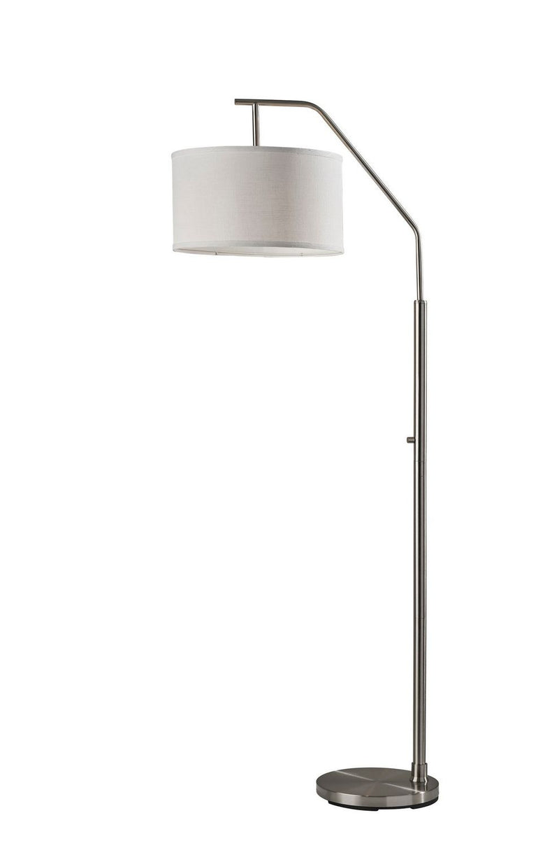 Adesso Home SL1140-22 Floor Lamp, Brushed Steel