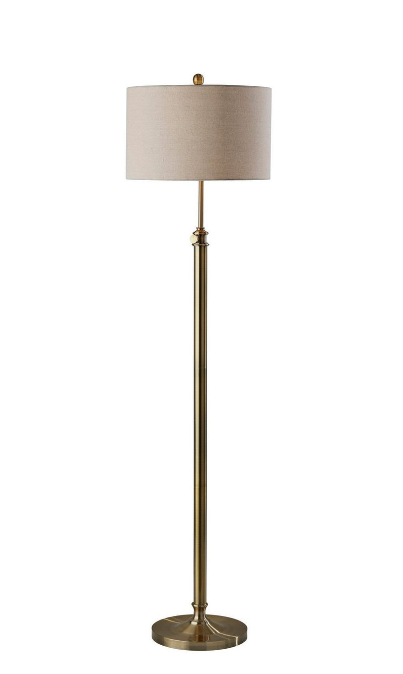 Adesso Home SL1166-21 Floor Lamp, Antique Brass