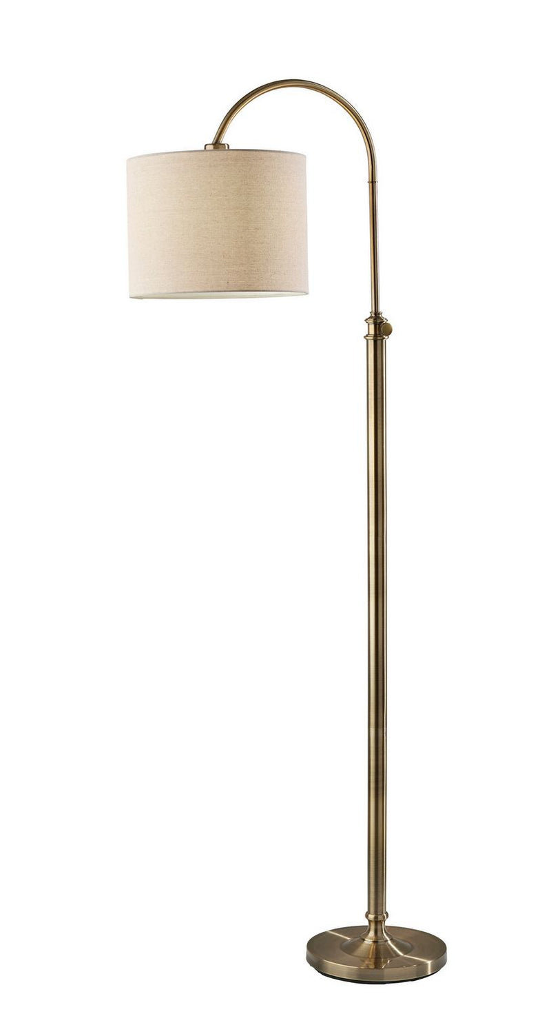 Adesso Home SL1179-21 Floor Lamp, Antique Brass