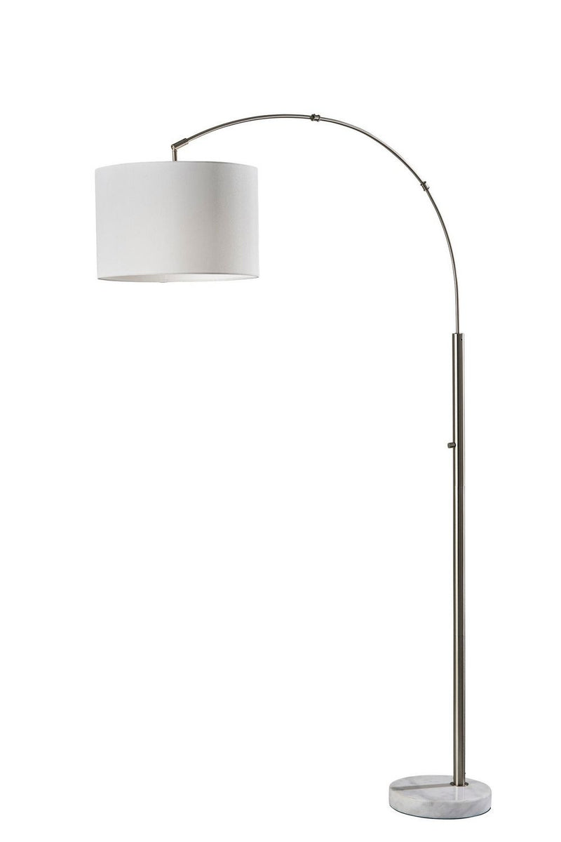 Adesso Home SL1186-22 Floor Lamp, Brushed Steel