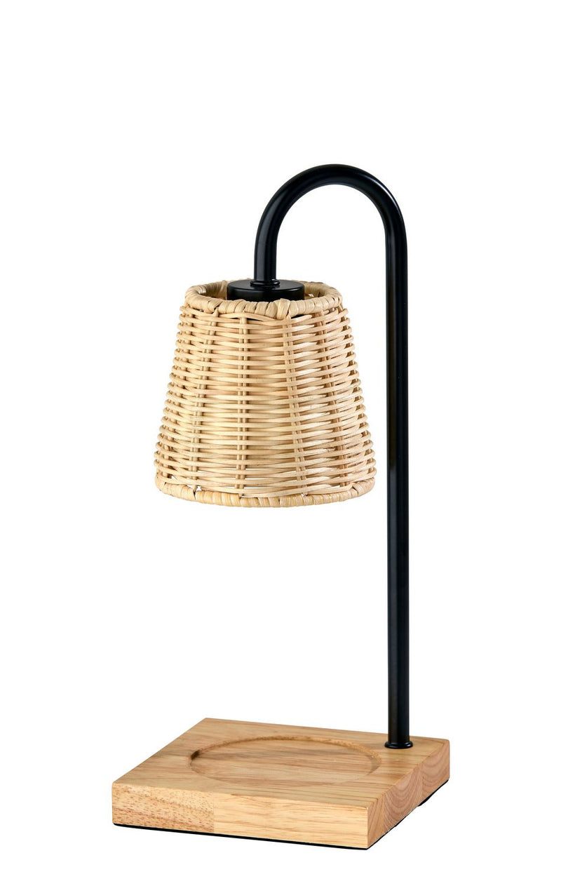 Adesso Home SL1190-01 Candlewarmer Lamp, Black