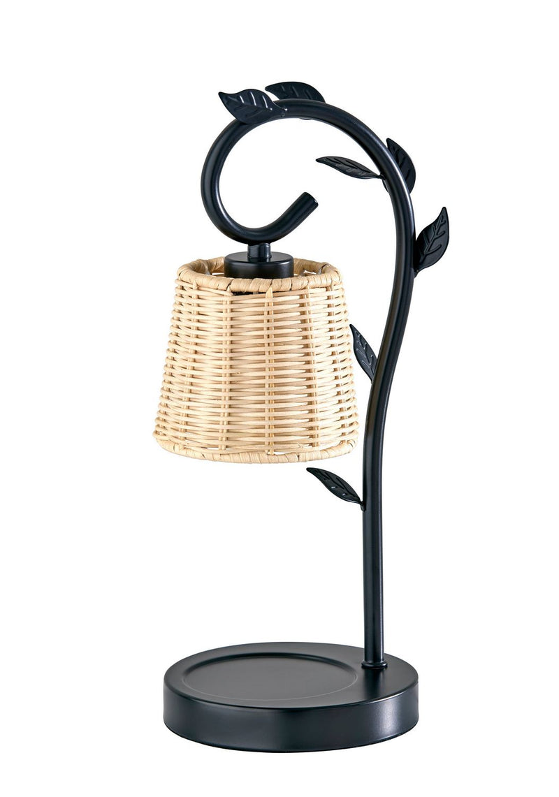 Adesso Home SL1193-12 Candlewarmer Lamp, Black