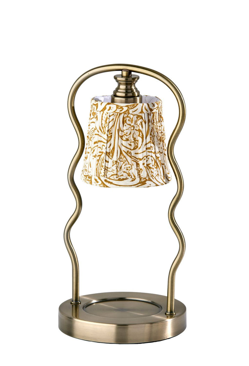 Adesso Home SL1195-21 Candlewarmer Lamp, Antique Brass