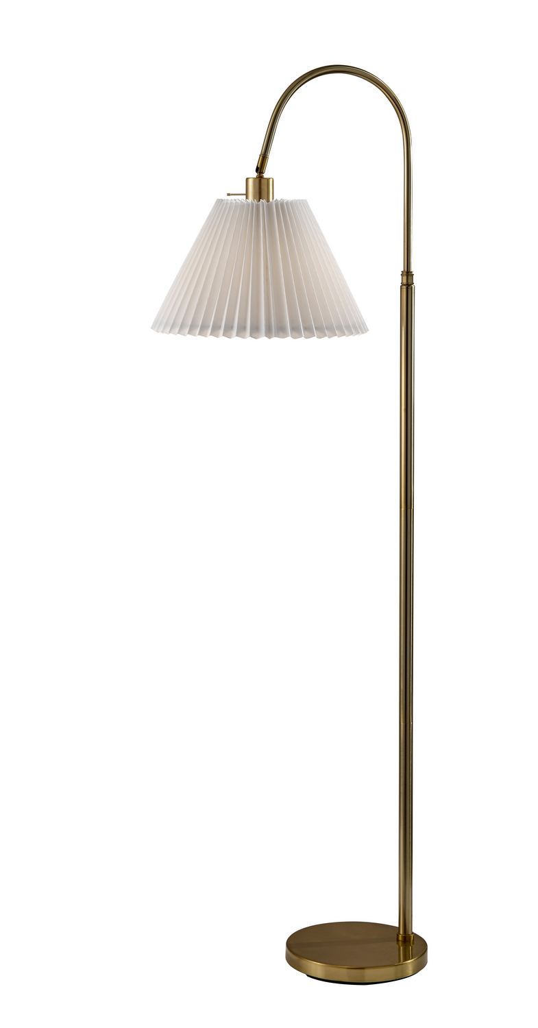 Adesso Home SL2614-21 Floor Lamp, Antique Brass