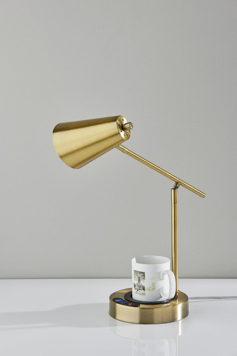 Adesso Home SL3729-21 Desk Lamp, Antique Brass