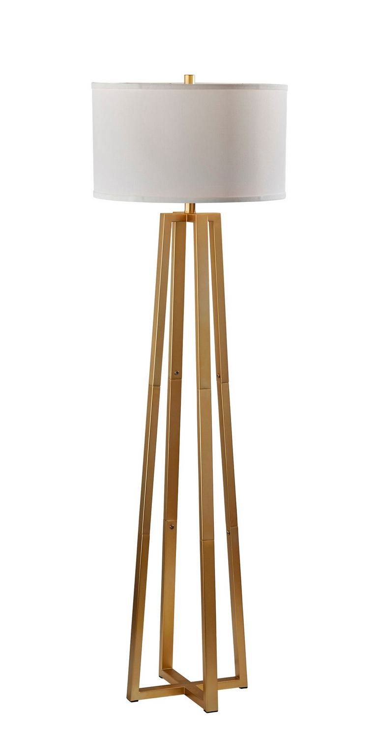 Adesso Home SL3970-21 Floor Lamp, Antique Brass