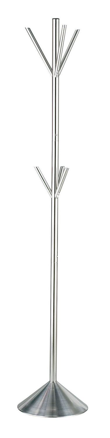 Adesso Home WK2055-22 Coat Rack, Brushed Steel