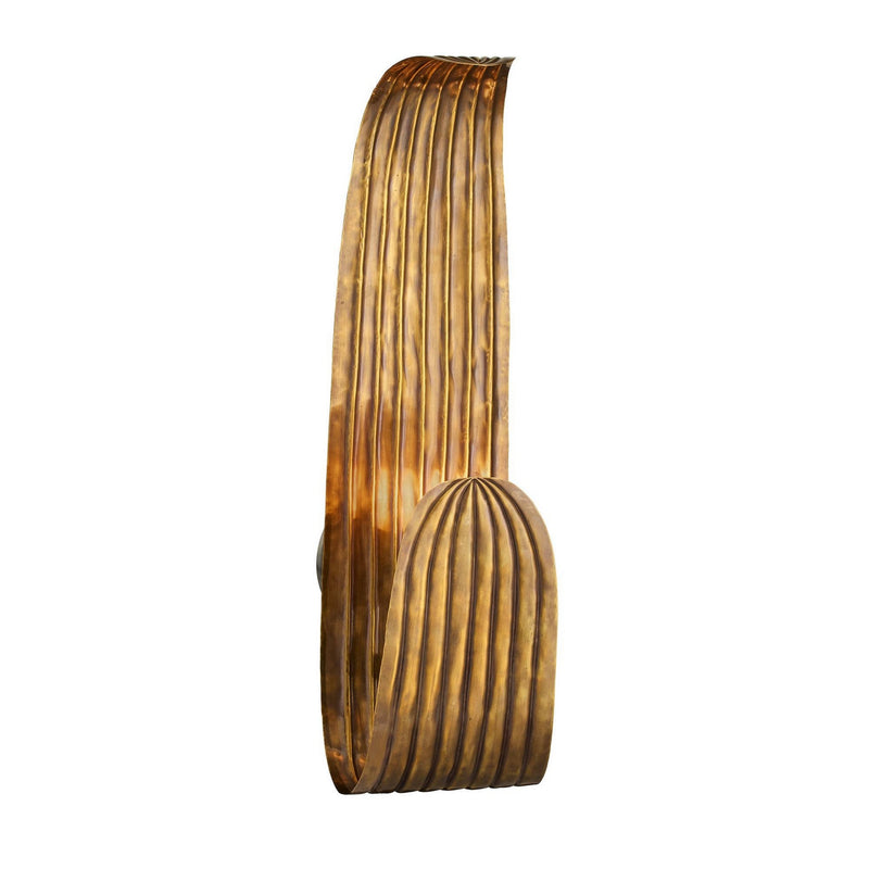 Arteriors DWI30 One Light Wall Sconce, Vintage Brass