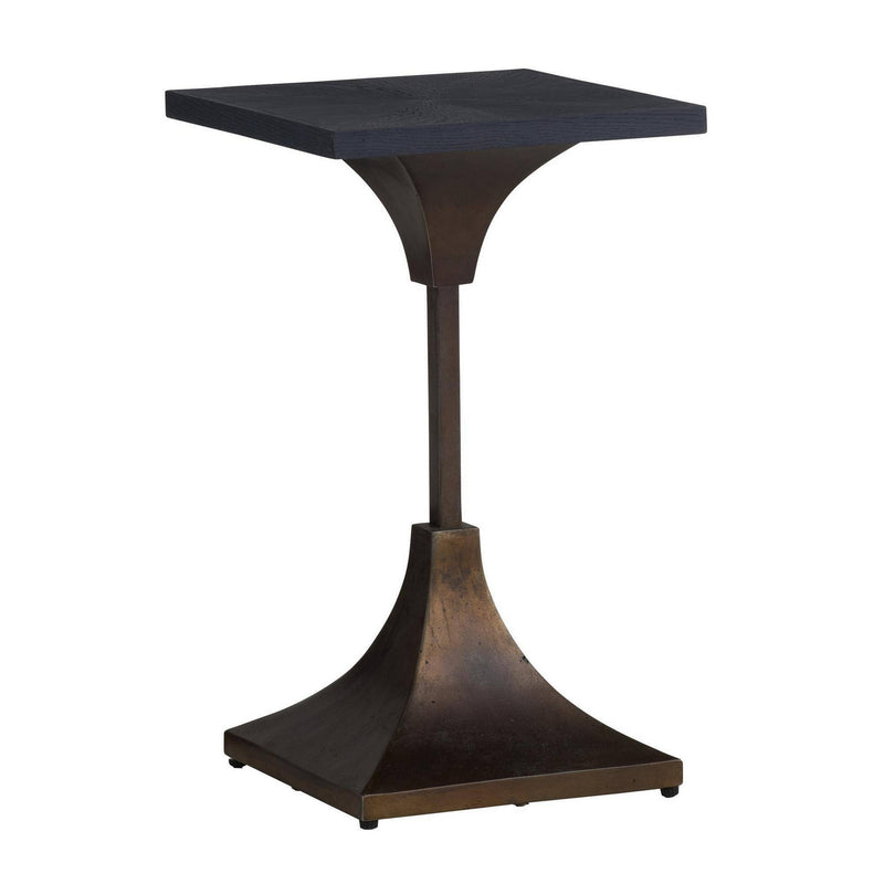 Arteriors FAI28 Accent Table, Night Sky/Dark Antique Brass